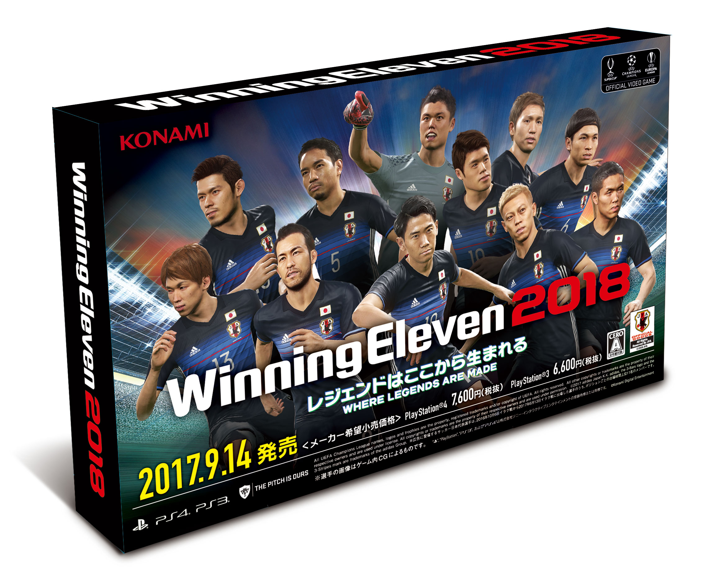 PS4 寄りかかれ ウイニングイレブン2018、2019 